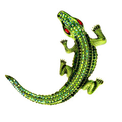 "Bellatrix" Rhinestone Gator Brooch