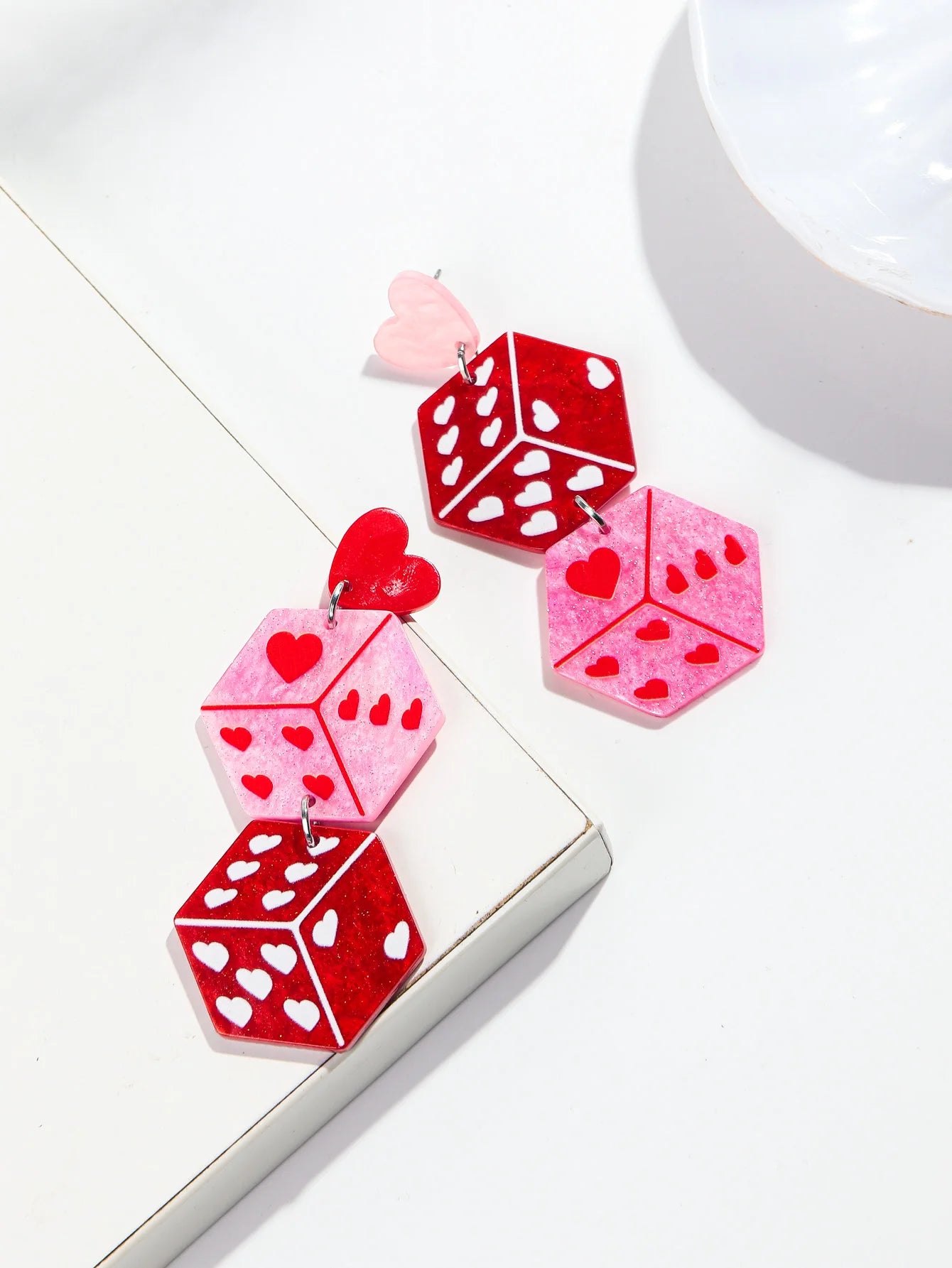 "Tlaloria" Heart Drop Earrings