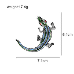 "Bellatrix" Rhinestone Gator Brooch