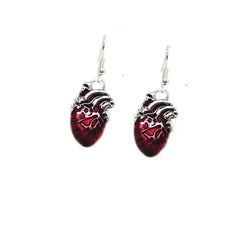 "Haemora" Bloody Heart Earrings