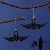 "Horinisse" Bat Earrings width=100 