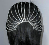 "Pulcheria" Crystal Flapper Headpiece width=100 