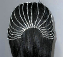 "Pulcheria" Crystal Flapper Headpiece