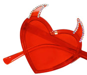 "Deville" Novelty Sunglasses - Red width=100 