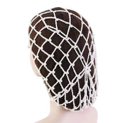"Phyllida" Pearl Mesh Snood Hat width=100 