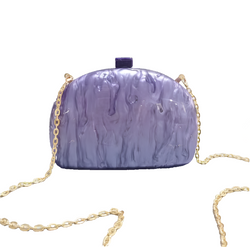Acrylic Clutch or Crossbody Handbag - Champagne-1 width=100 