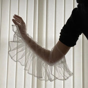 "Margery" Lace Elbow Gloves width=100 