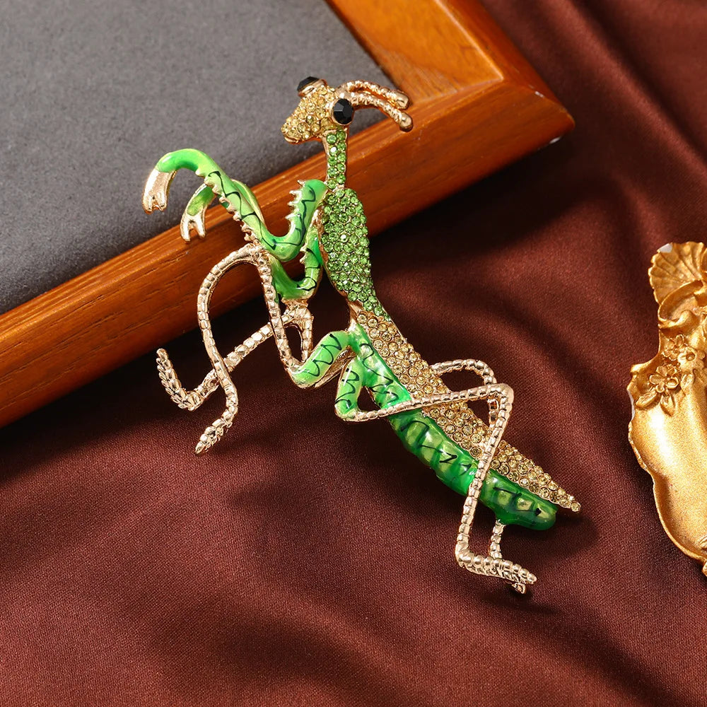 "Osirette" Mantis Brooch