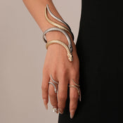 "Ethelaira" Snake Bracelet Ring Set width=100 