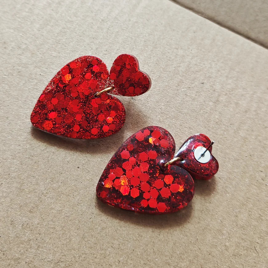 "Clariette" Heart Earrings