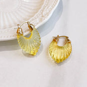 "Astriva" Art Deco Hoop Earrings width=100 