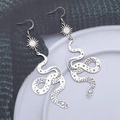 "Fortunata" Snake Drop Earrings width=100 