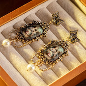 "Iconia" Portrait Stud Earrings width=100 