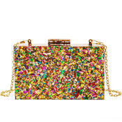 "Mosaela" Geometric Box Clutch width=100 