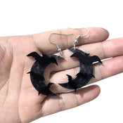 "Aenwyra" Bat Moon Earrings width=100 