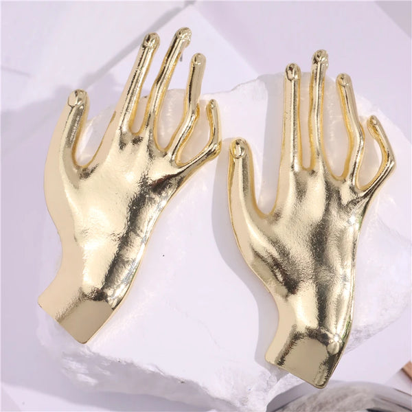 "Palmides" Skeleton Hand Earrings