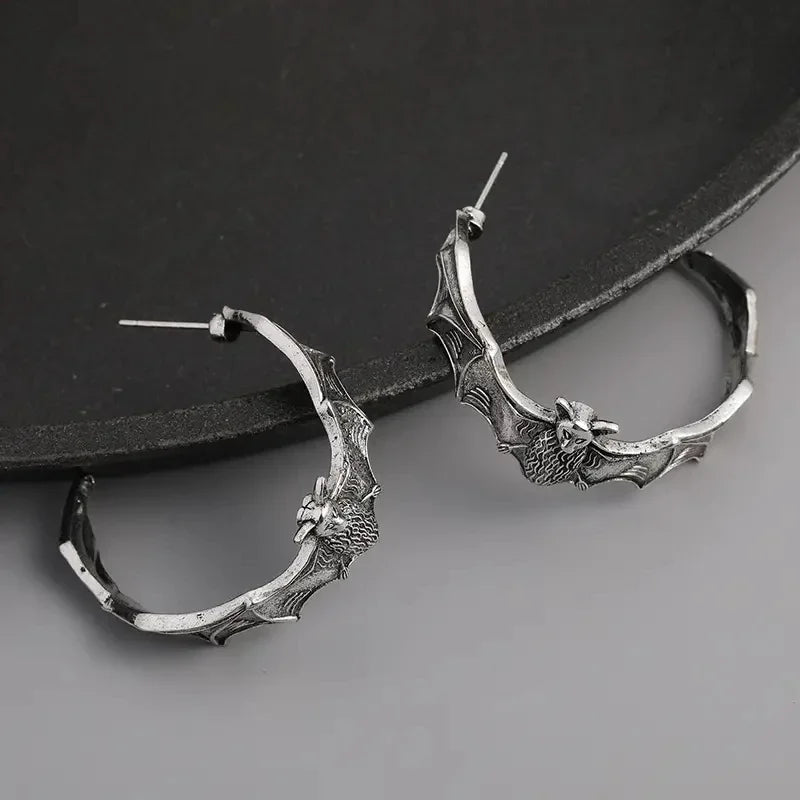 "Roslenne" Dazzling Bat Earrings