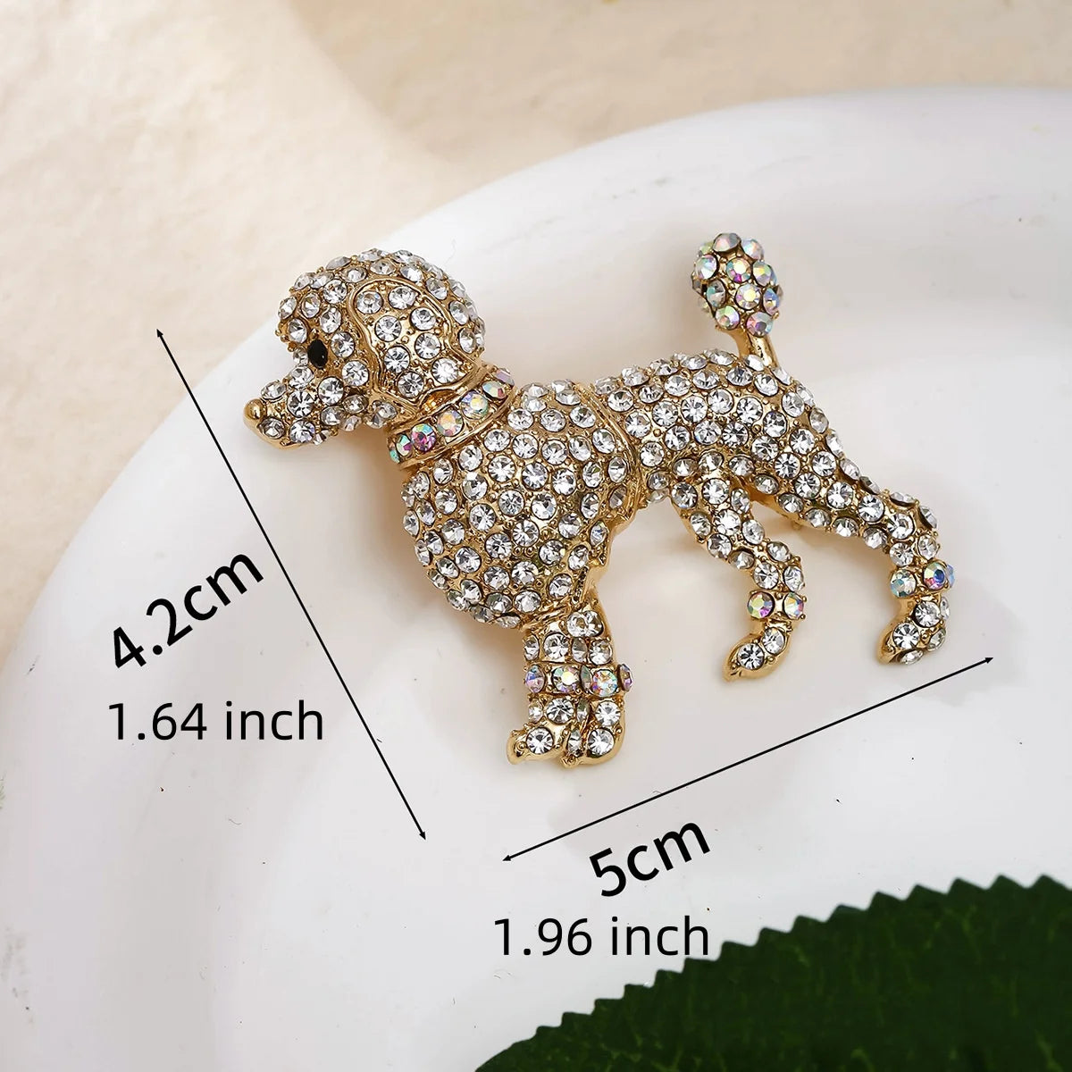 "Ellistra" Poodle Brooch