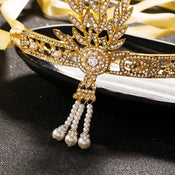 "Leocadia" Crystal Pearl Tiara width=100 