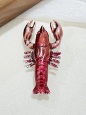 "Norwessa" Enamel Lobster Brooch width=100 