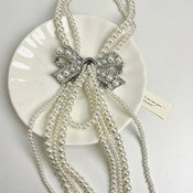 "Thalia" Butterfly Pearl Necklace width=100 