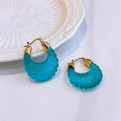 "Astriva" Art Deco Hoop Earrings