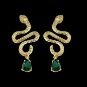 "Serpion" Snake Earrings width=100 