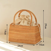 "Rattania" Rattan Picnic Clutch width=100 