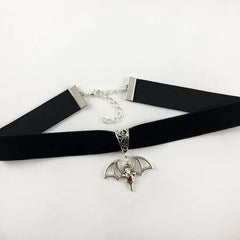 "Hexoria" Cross Bat Choker
