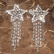 "Elladine" Star Dangle Earrings width=100 