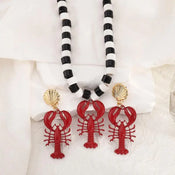 "Eustacia" Lobster Bead Necklace width=100 