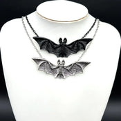 "Umbriel" Beaded Bat Necklace width=100 