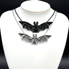 "Umbriel" Beaded Bat Necklace