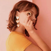 "Vinoria" Wine Heart Earrings width=100 