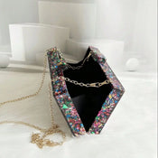 "Chromara" Color Flap Clutch width=100 