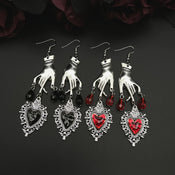 "Giselle" Heart Hands Earrings pick width=100 