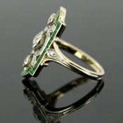 "Elayne" Art Deco Cocktail Ring width=100 