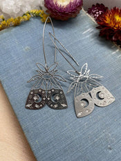 "Luminisse" Moth Earrings Collection width=100 