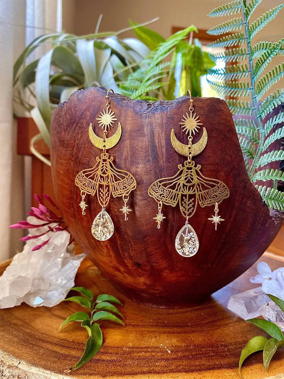 "Luminisse" Moth Earrings Collection