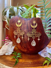 "Luminisse" Moth Earrings Collection width=100 