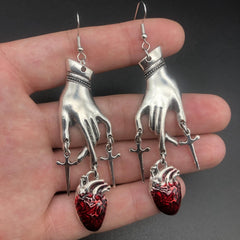 "Bellona" Bloody Dagger Earrings
