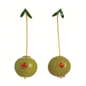 "Olivara" Olive Fruit Earrings width=100 