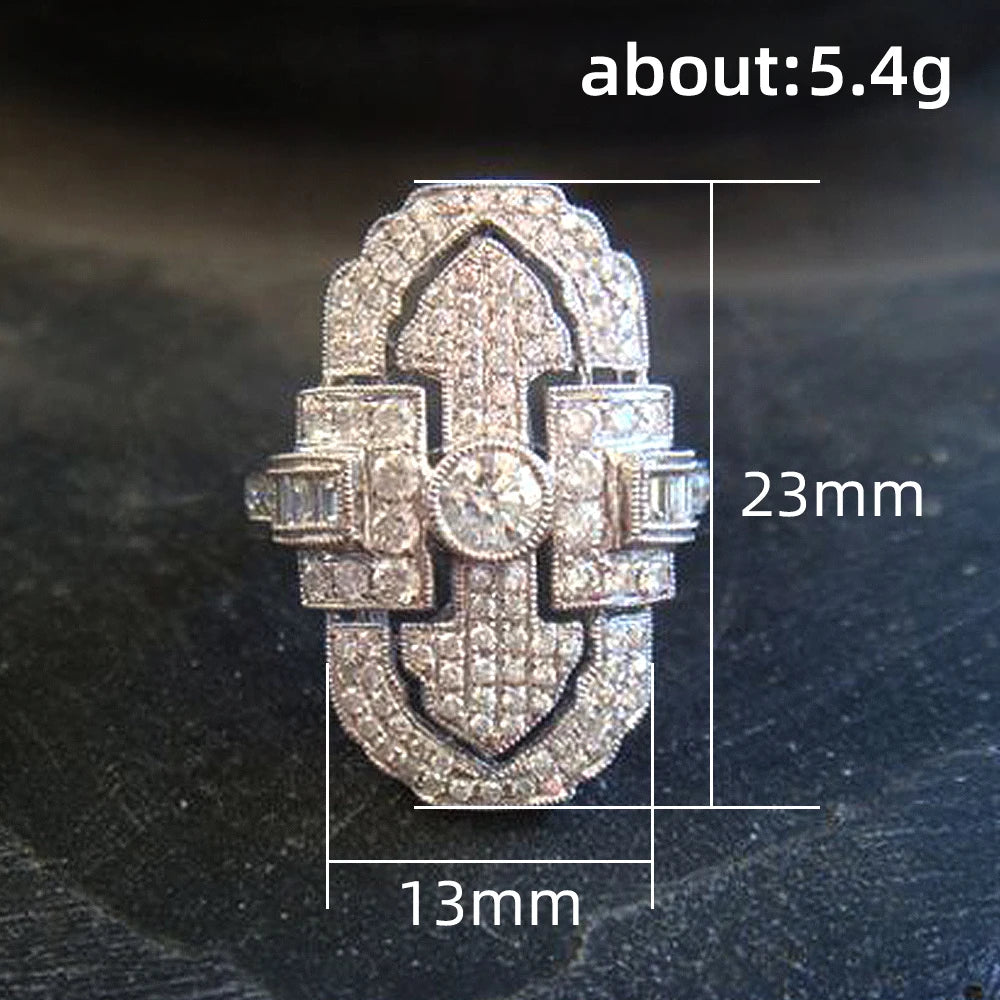 "Camyssia" Art Deco Cocktail Ring