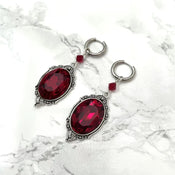"Vesperine" Vampire Cameo Earrings width=100 