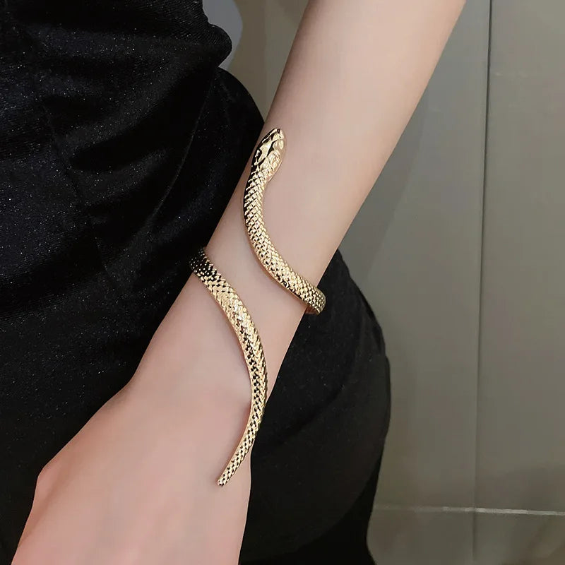 "Ethelaira" Snake Bracelet Ring Set