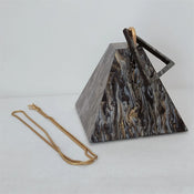 "Triangia" Pyramid Acrylic Clutch width=100 