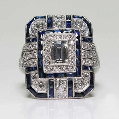 "Silviera" Square Ring