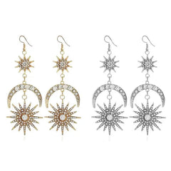 "Saphira" Rhinestone Drop Earrings