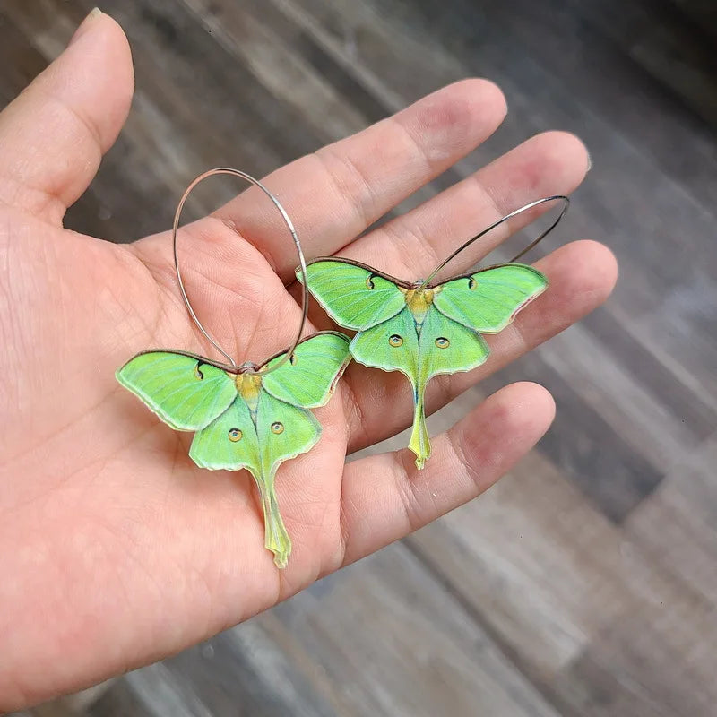 "Susie" Moth Earrings
