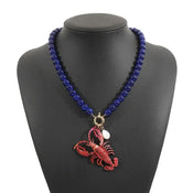 "Eustacia" Lobster Bead Necklace width=100 